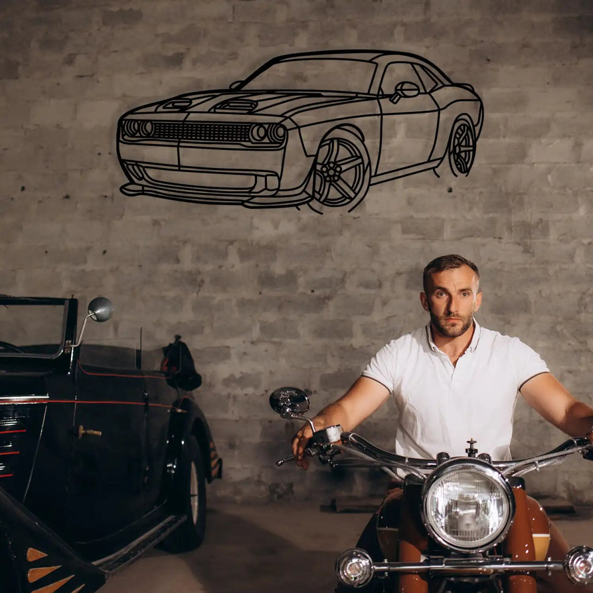 2019 Dodge Challenger Metal Wall Art - BrossHome Metal Wall Art