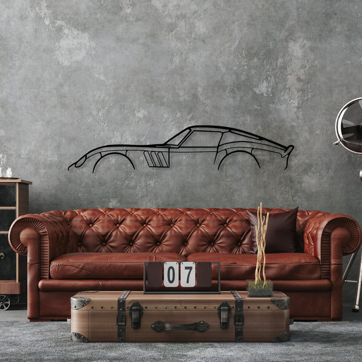 250 GT0 Metal Car Silhouette Wall Art - BrossHome Metal Wall Art