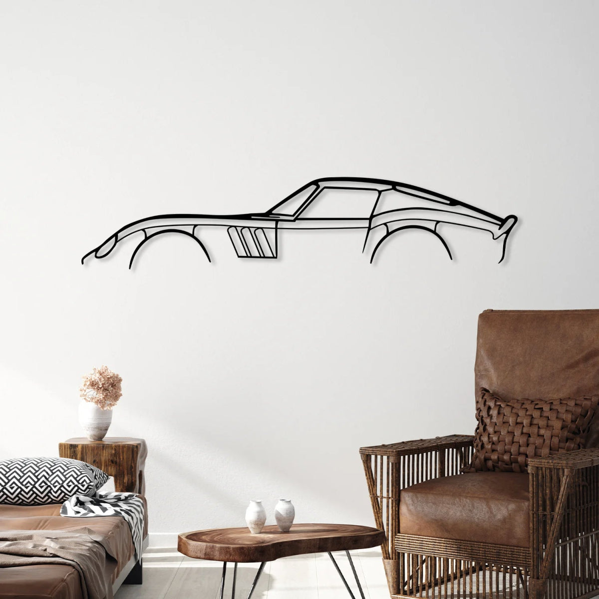 250 GT0 Metal Car Silhouette Wall Art - BrossHome Metal Wall Art