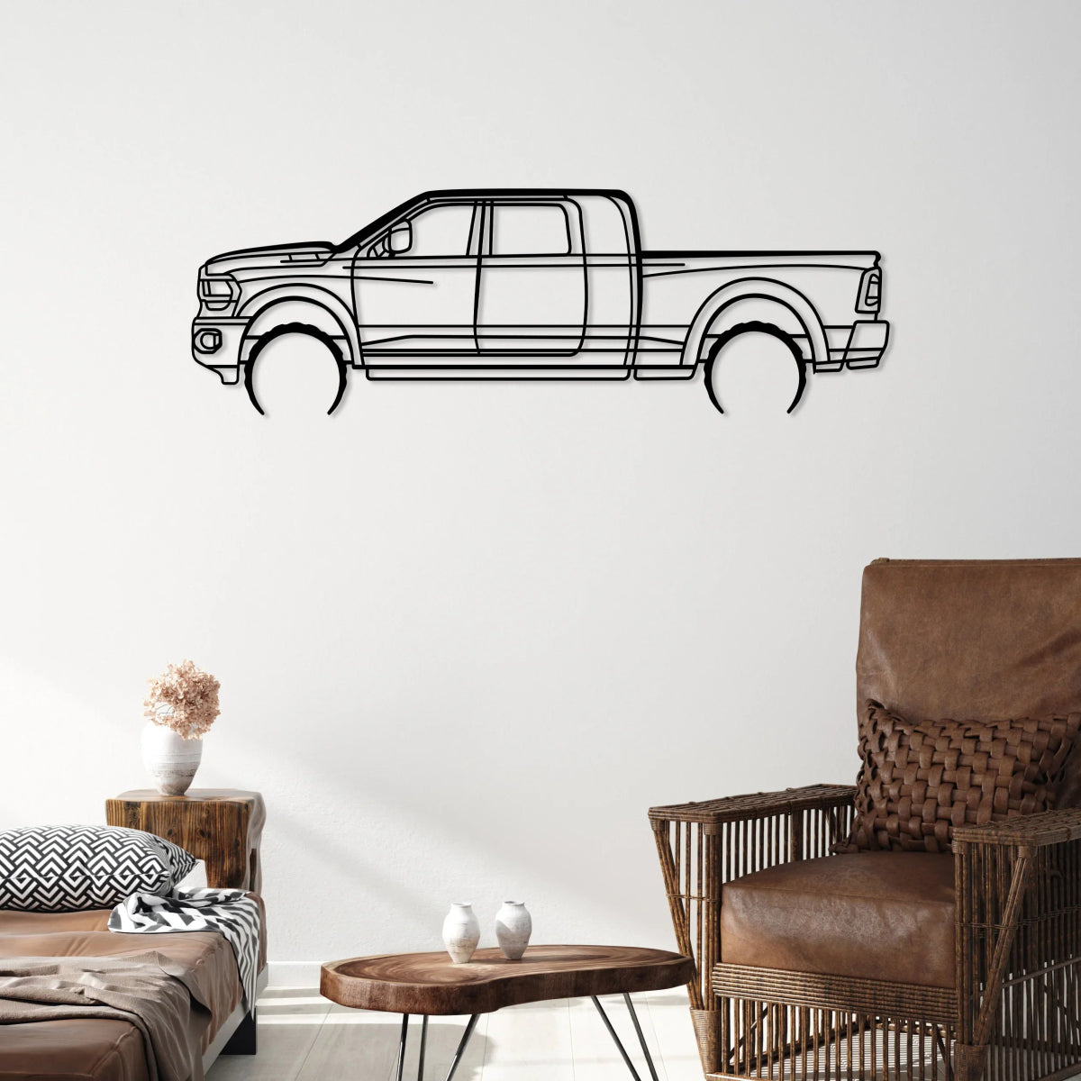 2500 Megacab Silhouette Wall Art - BrossHome Metal Wall Art