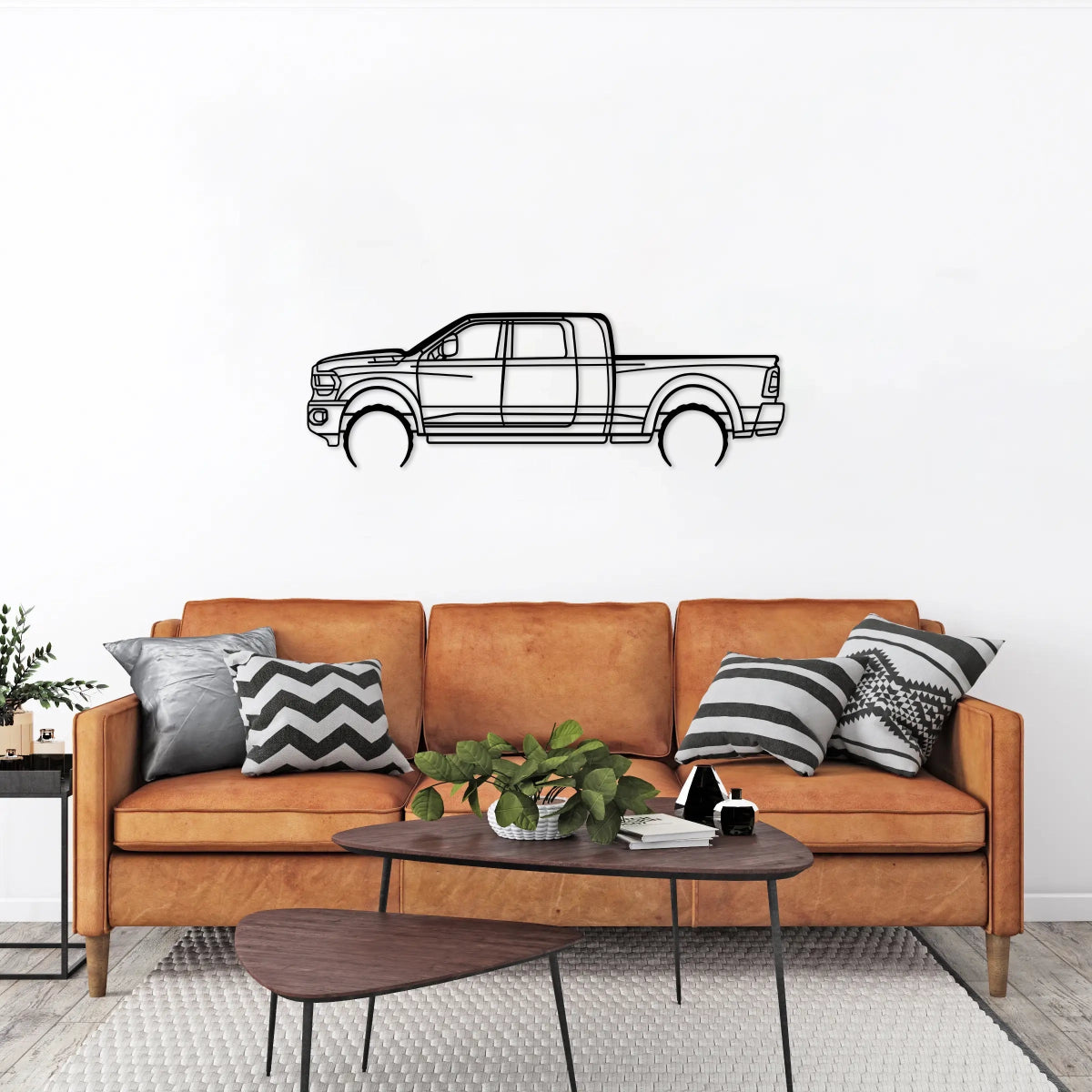 2500 Megacab Silhouette Wall Art - BrossHome Metal Wall Art