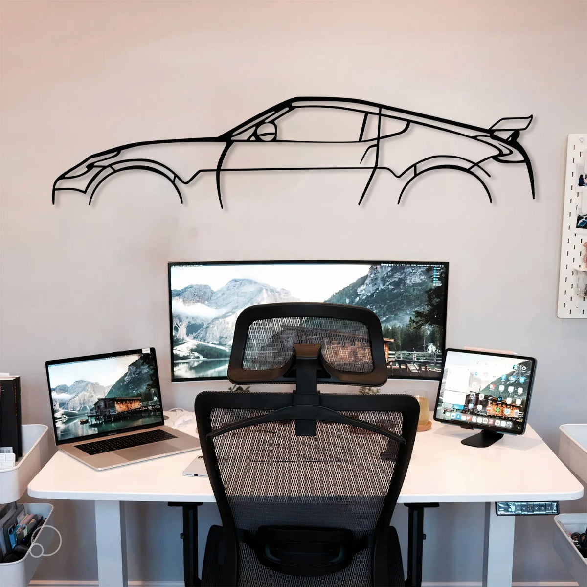 370z Metal Car Silhouette Wall Art - BrossHome Metal Wall Art