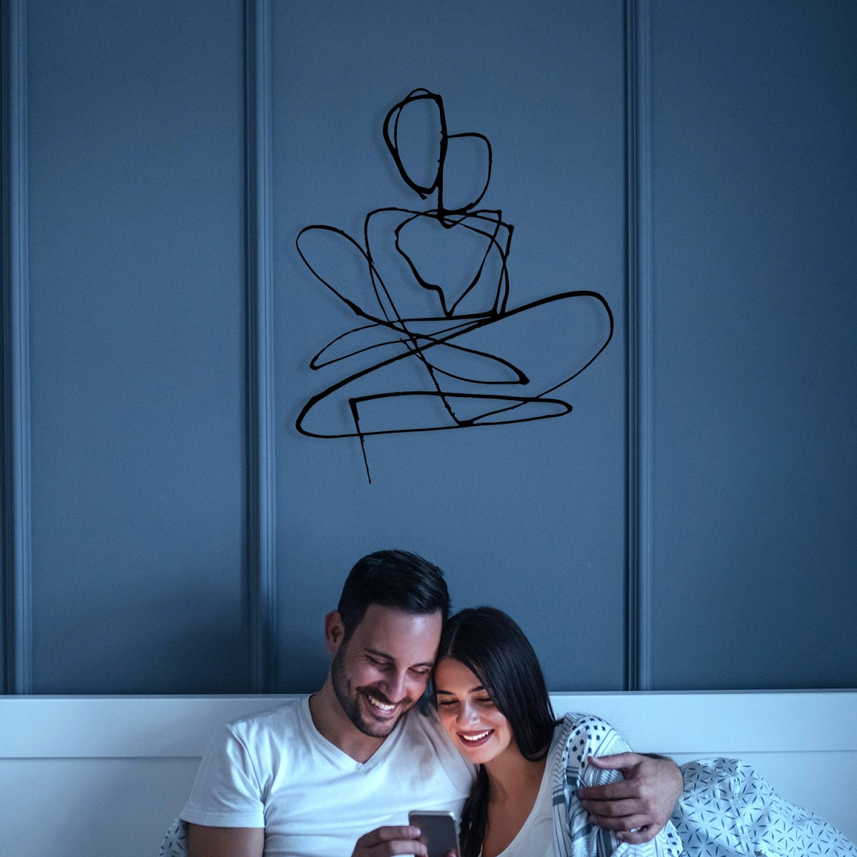 Abstract Couple Harmony Metal Wall Art - BrossHome Metal Wall Art