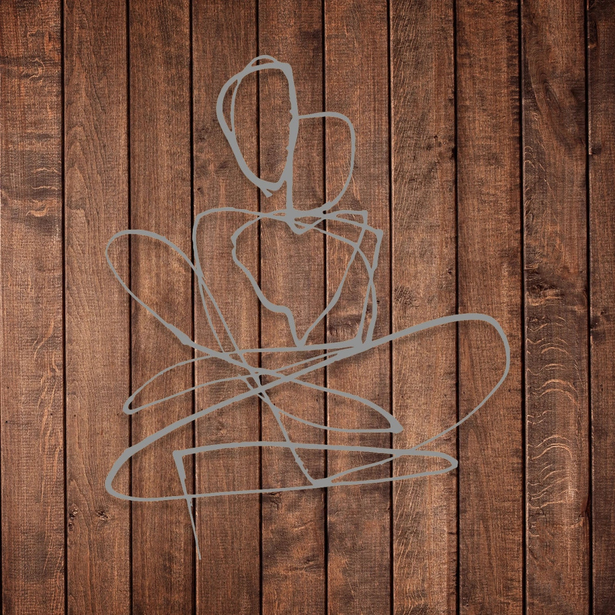 Abstract Couple Harmony Metal Wall Art - BrossHome Metal Wall Art