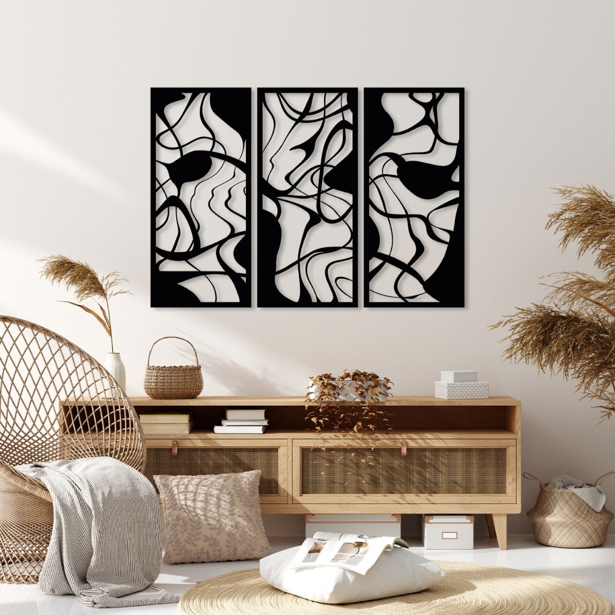 Abstract Modern Metal Wall Art - BrossHome Metal Wall Art