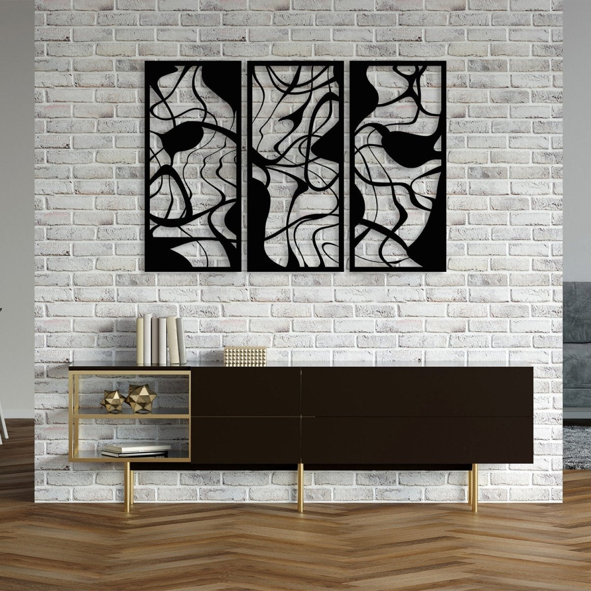 Abstract Modern Metal Wall Art - BrossHome Metal Wall Art