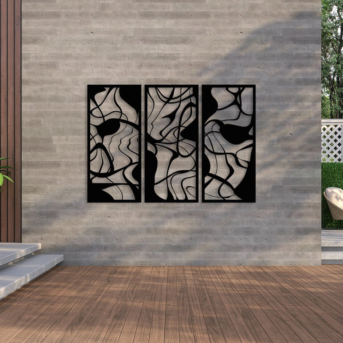 Abstract Modern Metal Wall Art - BrossHome Metal Wall Art