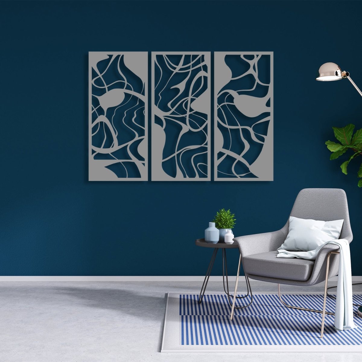 Abstract Modern Metal Wall Art - BrossHome Metal Wall Art