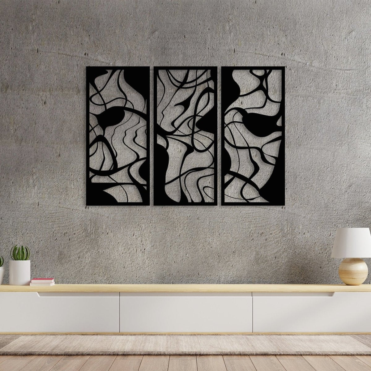Abstract Modern Metal Wall Art - BrossHome Metal Wall Art