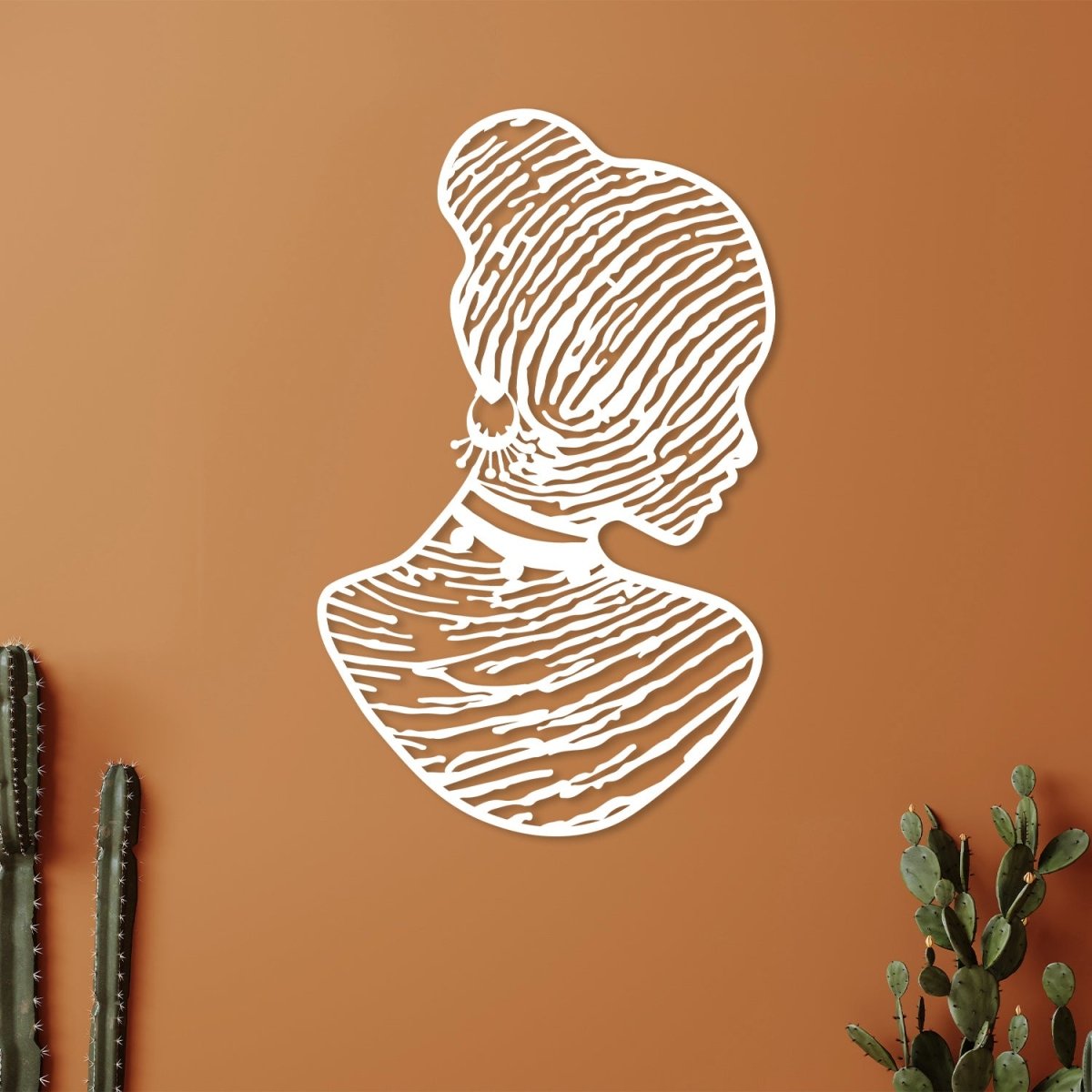 African American Woman Wall Art - BrossHome Metal Wall Art