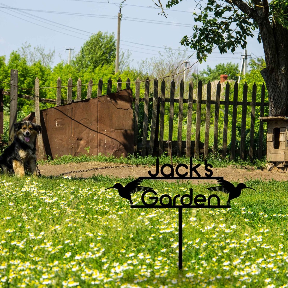 Birds Custom Stake Metal Garden Sign - BrossHome Metal Wall Art