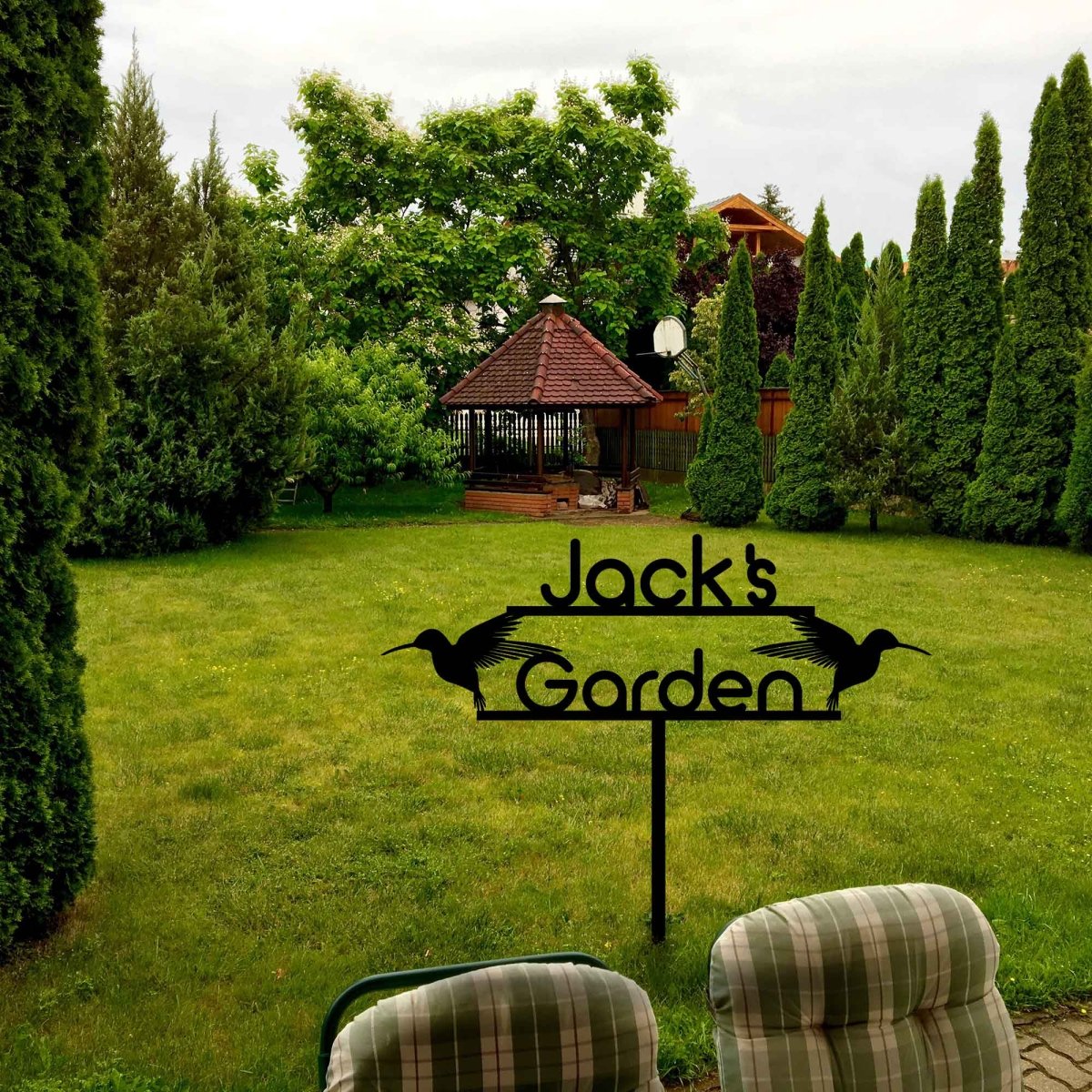 Birds Custom Stake Metal Garden Sign - BrossHome Metal Wall Art
