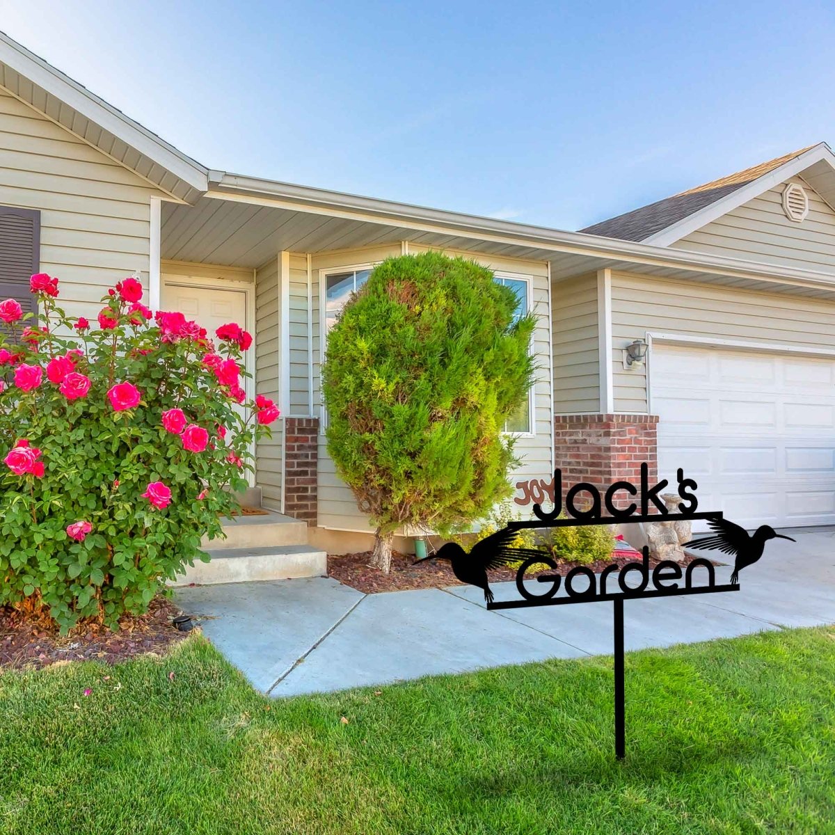 Birds Custom Stake Metal Garden Sign - BrossHome Metal Wall Art