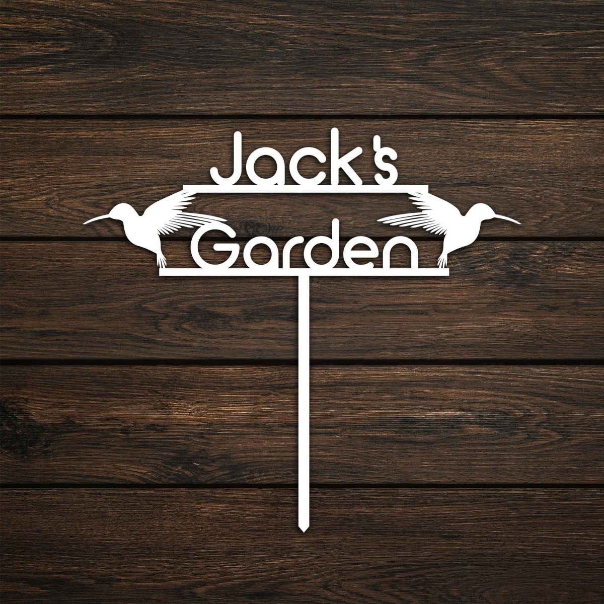 Birds Custom Stake Metal Garden Sign - BrossHome Metal Wall Art