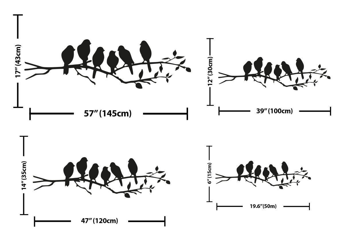 Birds on a Branch Metal Wall Art - BrossHome Metal Wall Art