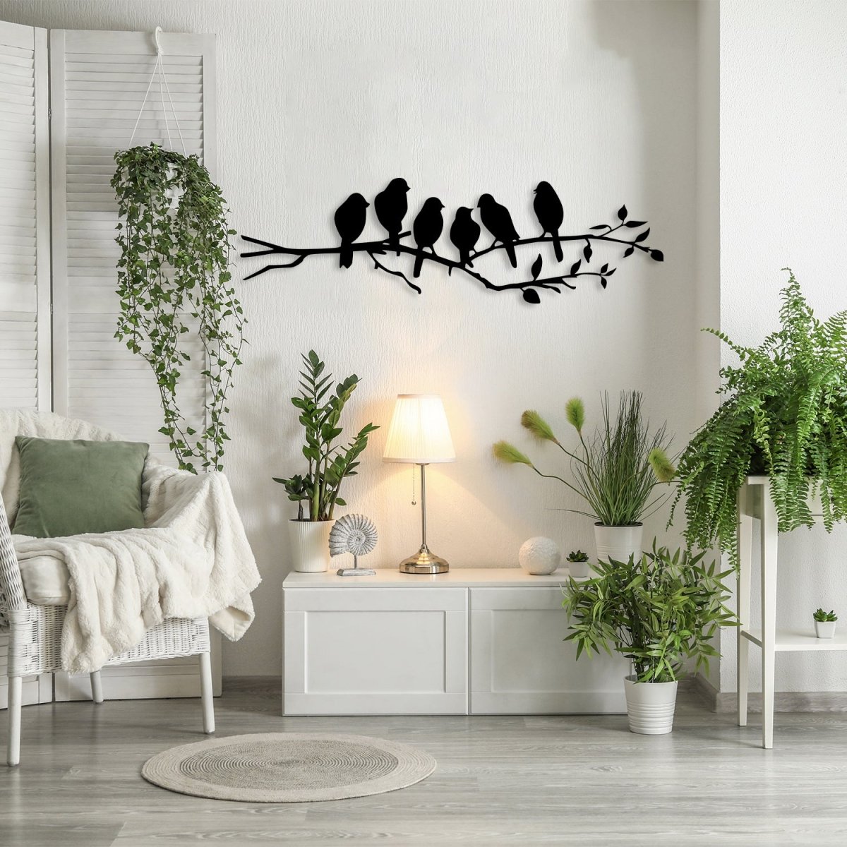 Birds on a Branch Metal Wall Art - BrossHome Metal Wall Art