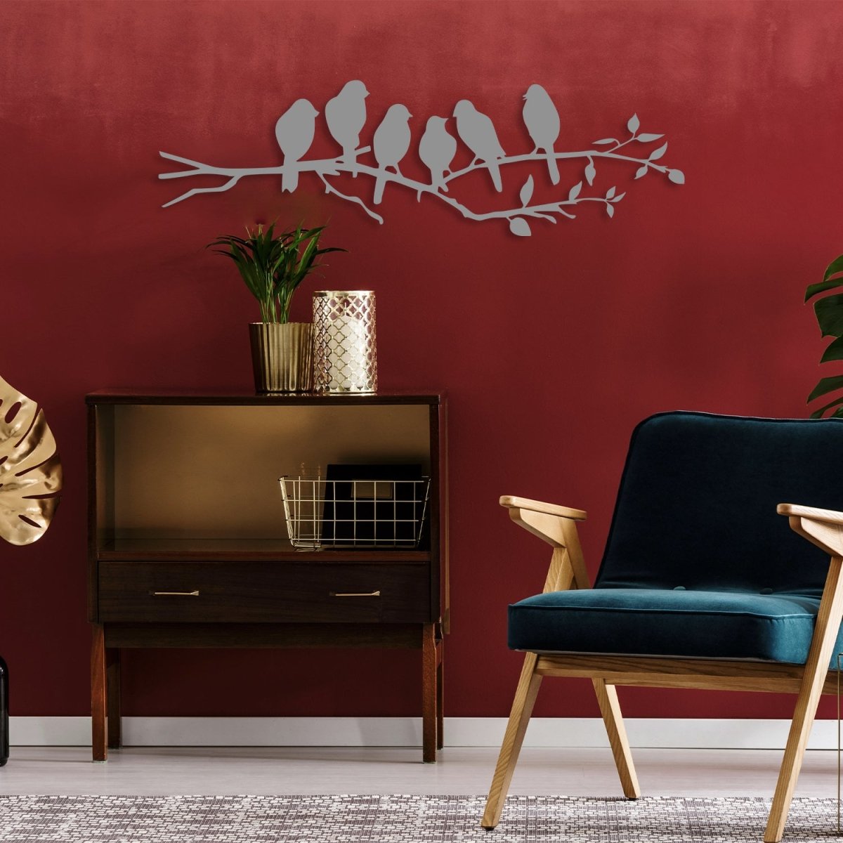 Birds on a Branch Metal Wall Art - BrossHome Metal Wall Art