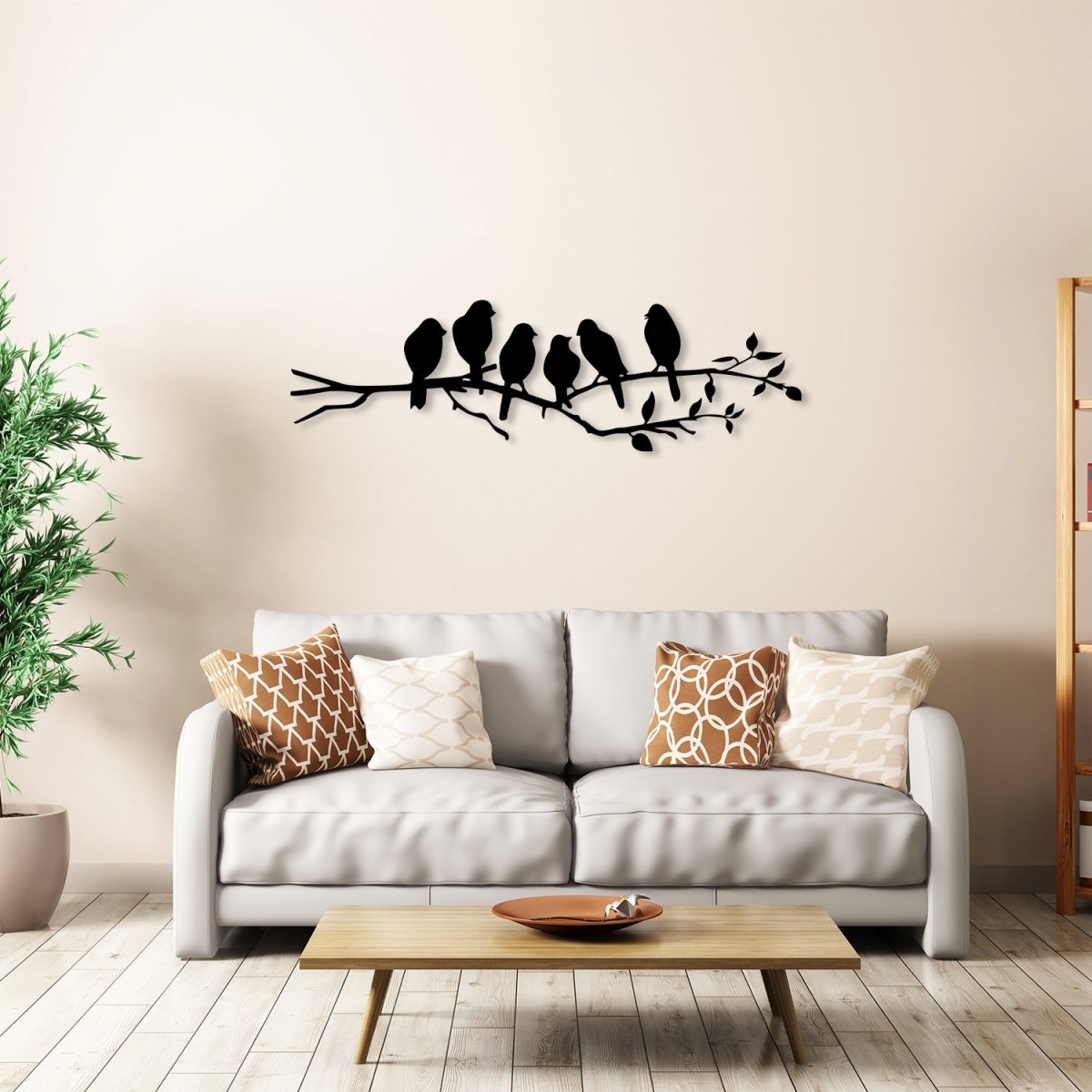 Birds on a Branch Metal Wall Art - BrossHome Metal Wall Art