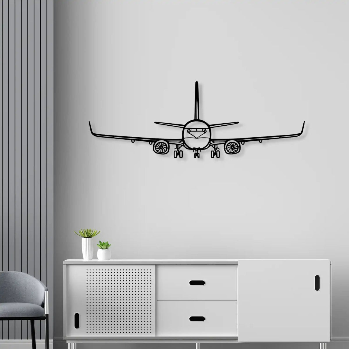Boeing Airplane Metal Wall Art - BrossHome Metal Wall Art