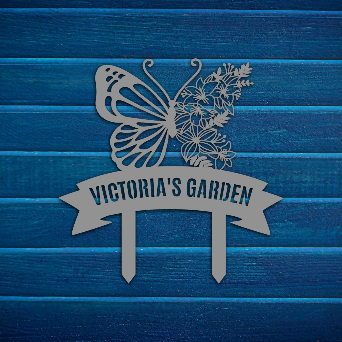 Butterfly Stake Metal Garden Sign - BrossHome Metal Wall Art