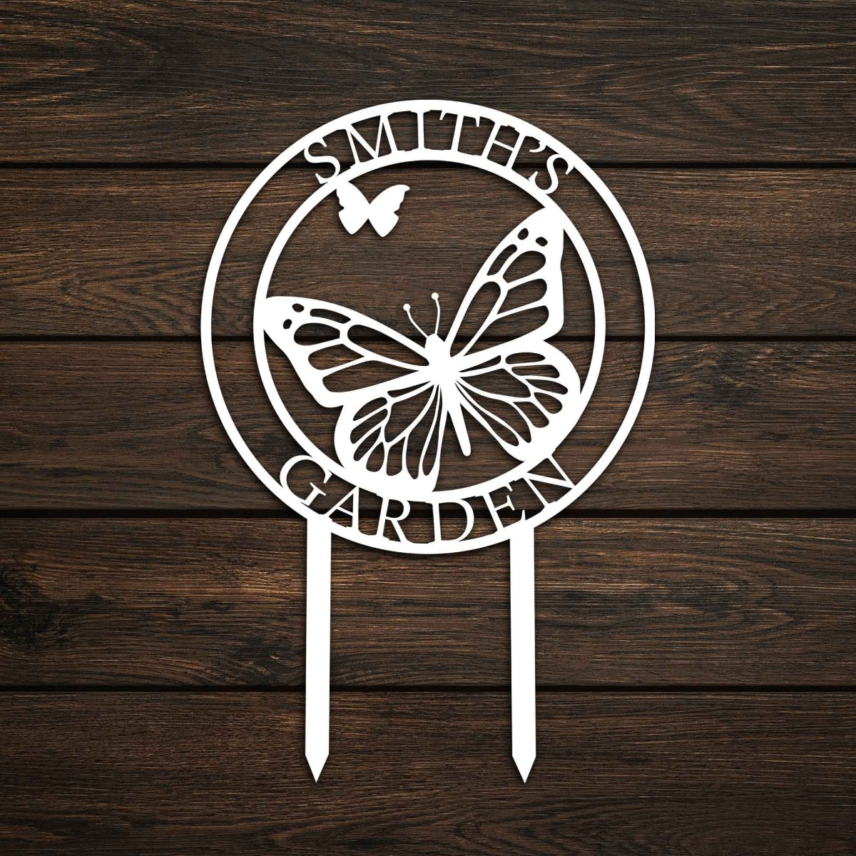 Butterfly Yard Stake Sign - BrossHome Metal Wall Art