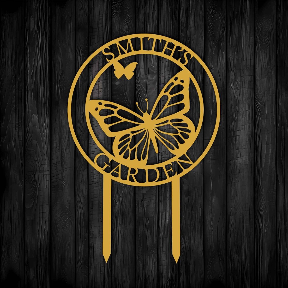 Butterfly Yard Stake Sign - BrossHome Metal Wall Art