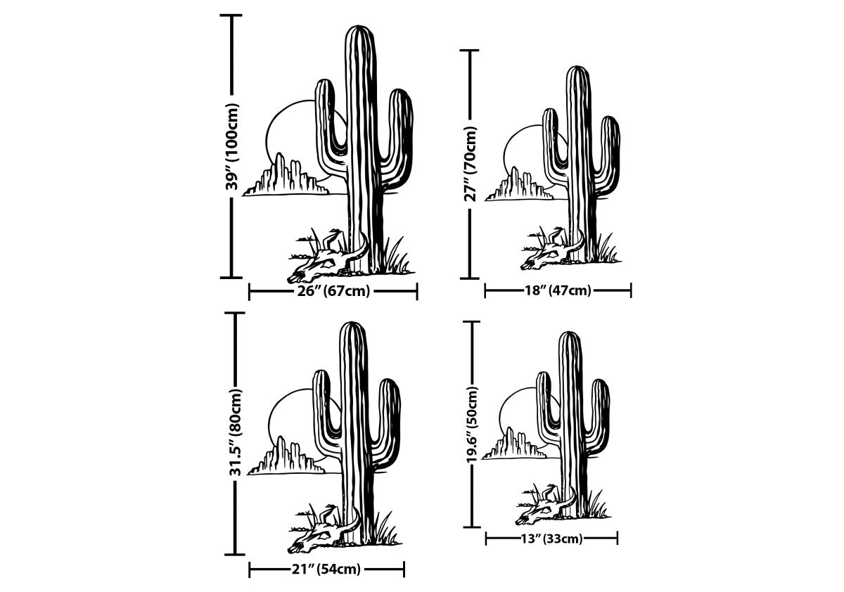 Cactus Sun Metal Wall Art - BrossHome Metal Wall Art