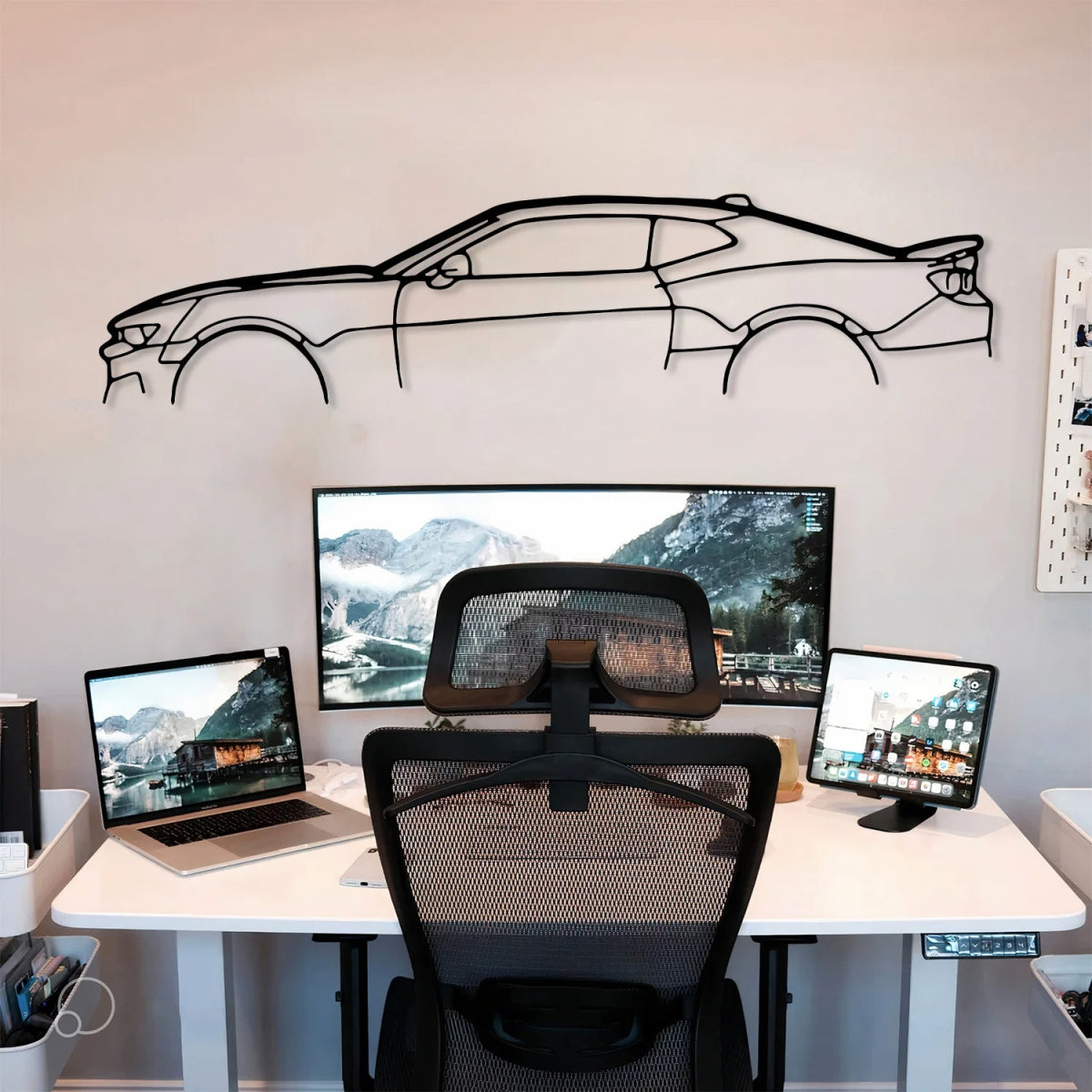 Camaro Sports Car Metal Wall Art - BrossHome Metal Wall Art