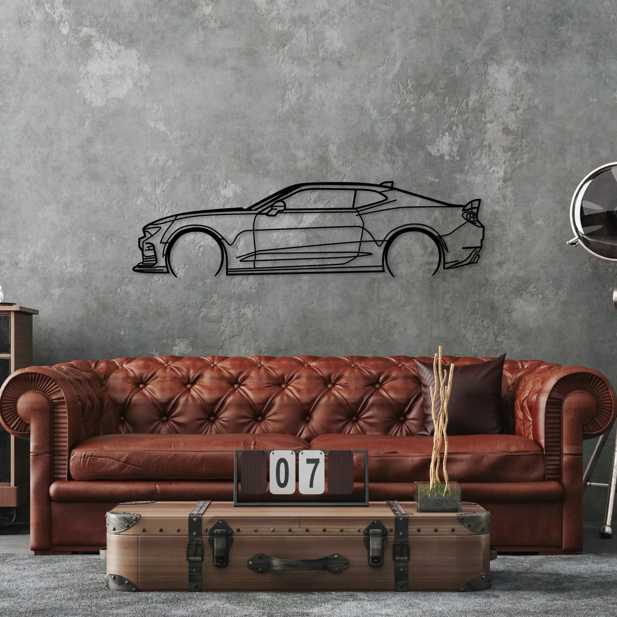 Camaro SS 1LE Silhouette Wall Art - BrossHome Metal Wall Art