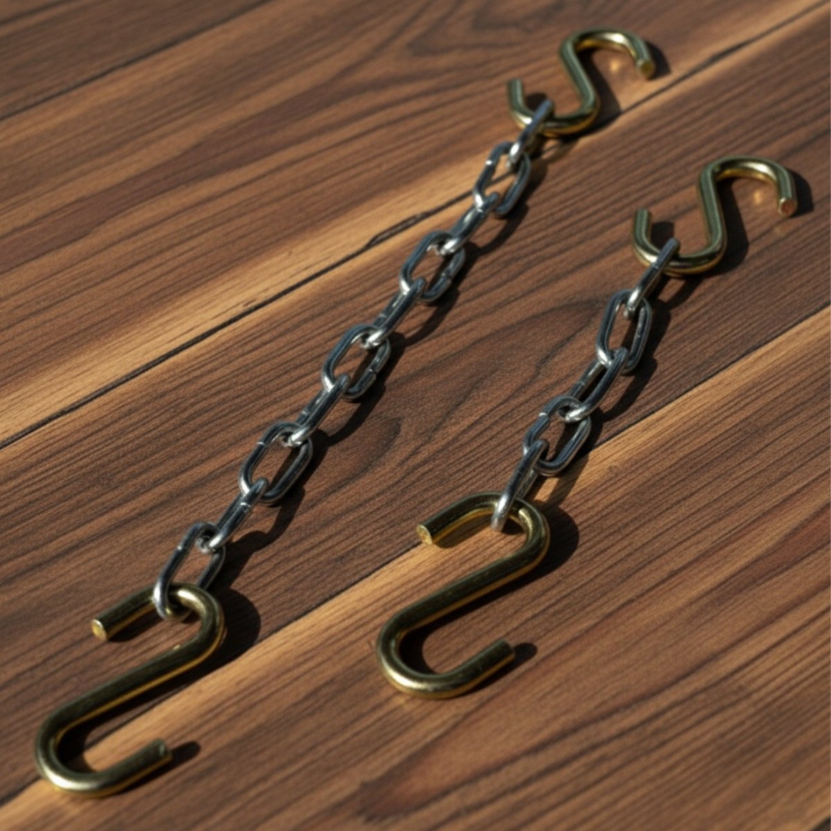 Chains and S Hooks (Set of 2) for Hanging Metal Signs - BrossHome Metal Wall Art