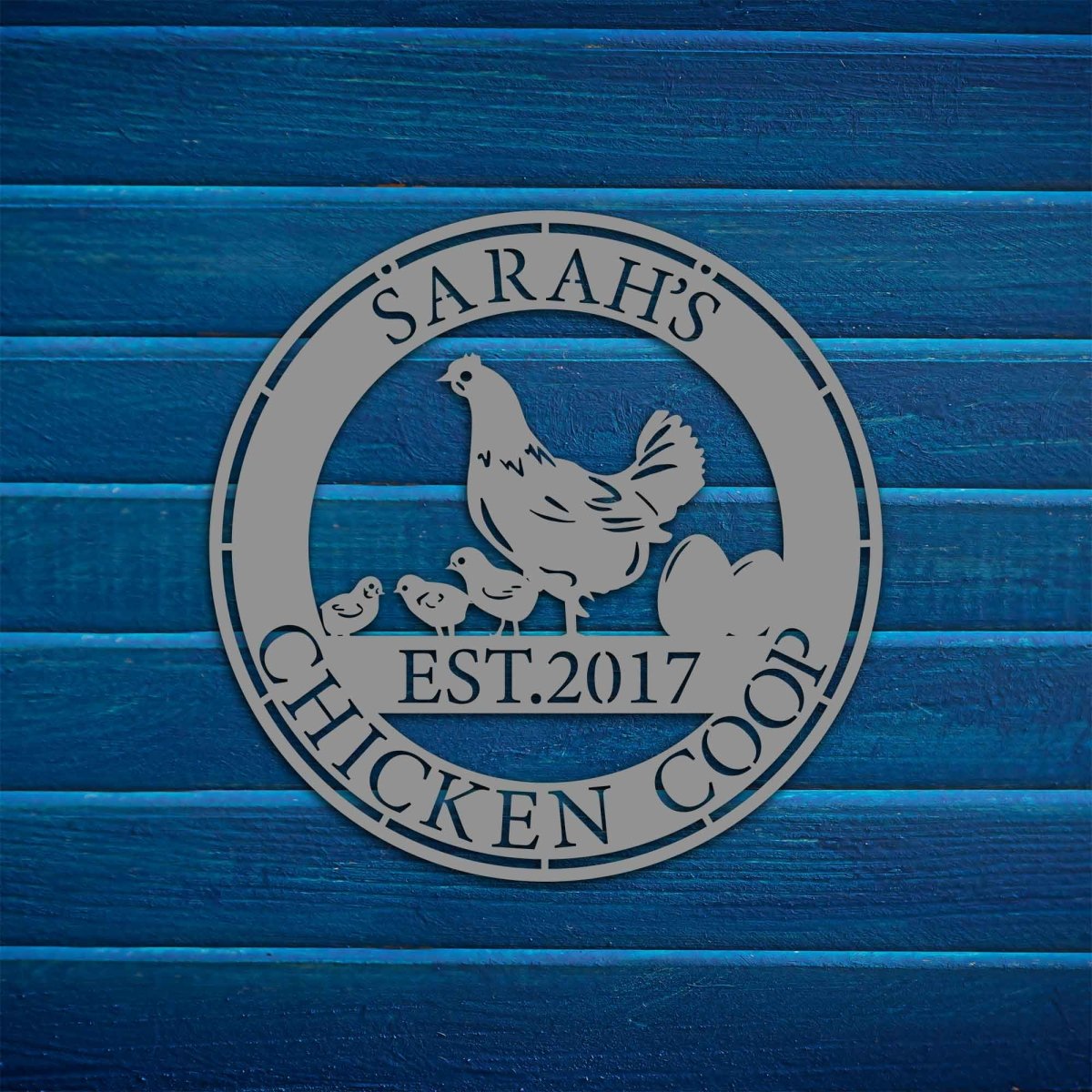 Chicken Custom Metal Garden Sign Wall Art Decor - BrossHome Metal Wall Art