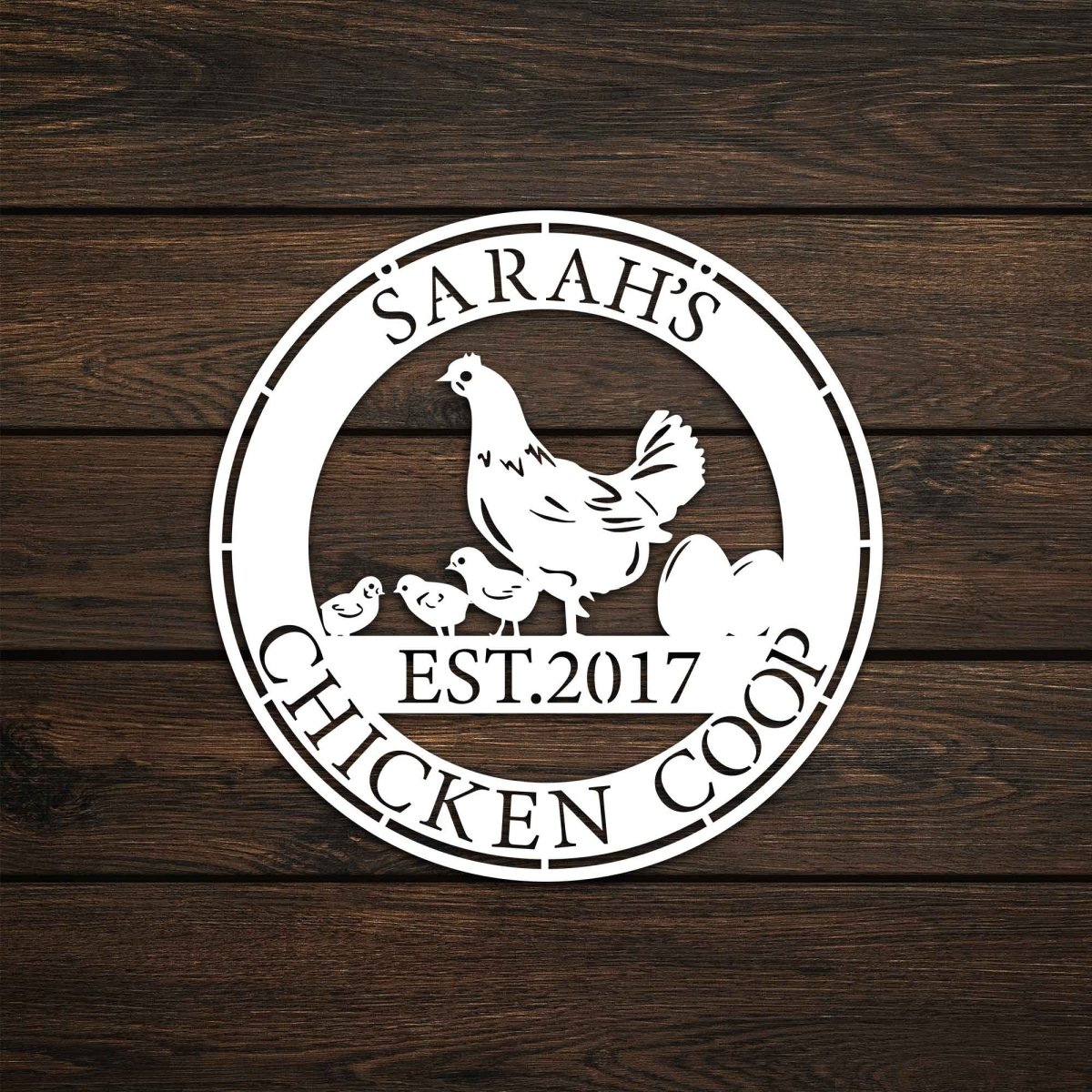 Chicken Custom Metal Garden Sign Wall Art Decor - BrossHome Metal Wall Art