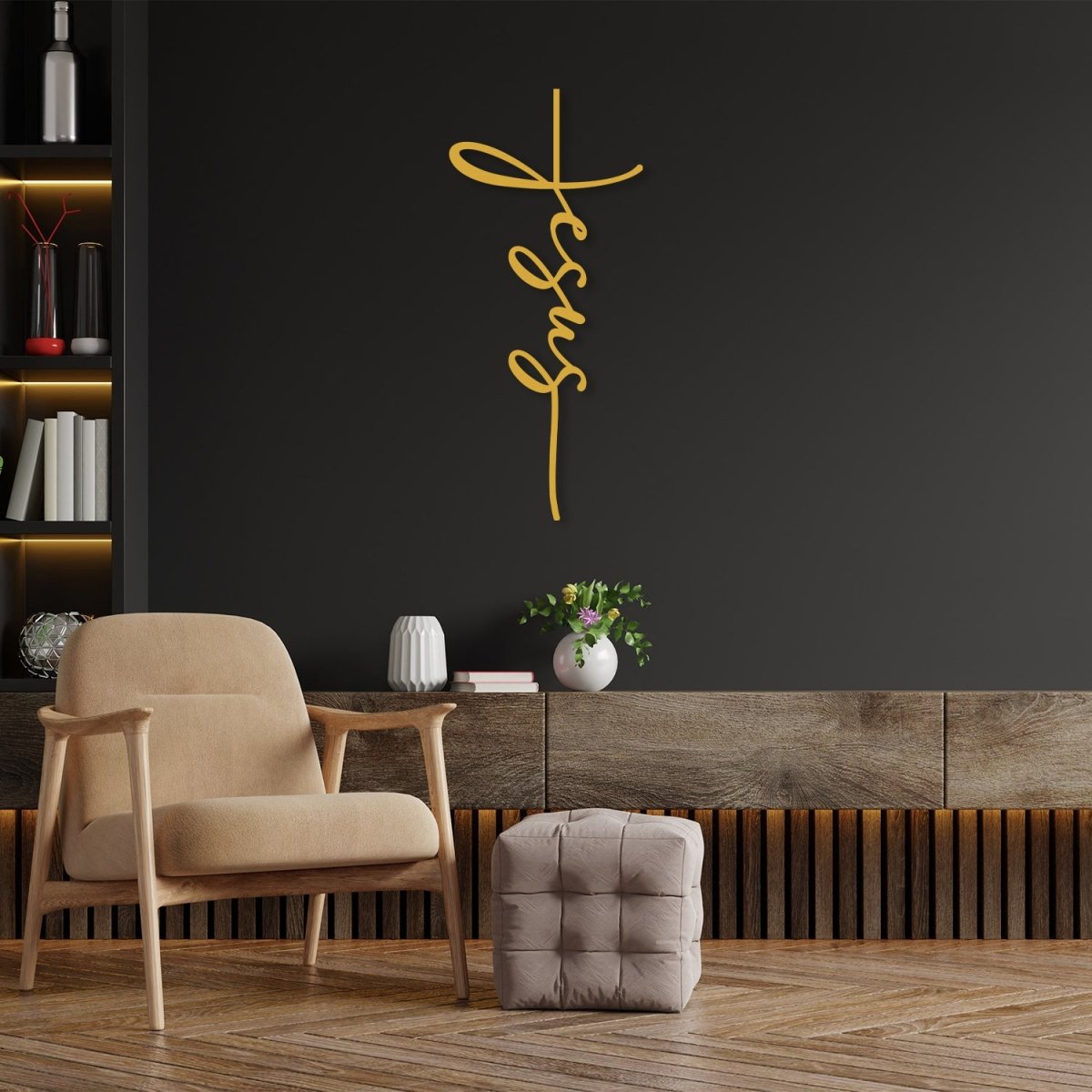 Christ Cross Metal Wall Art - BrossHome Metal Wall Art