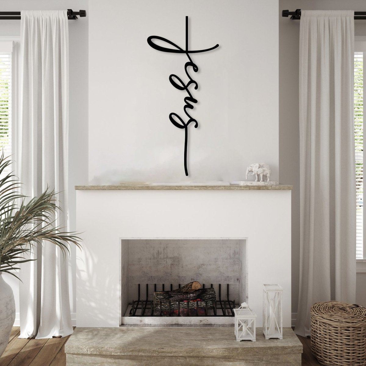 Christ Cross Metal Wall Art - BrossHome Metal Wall Art