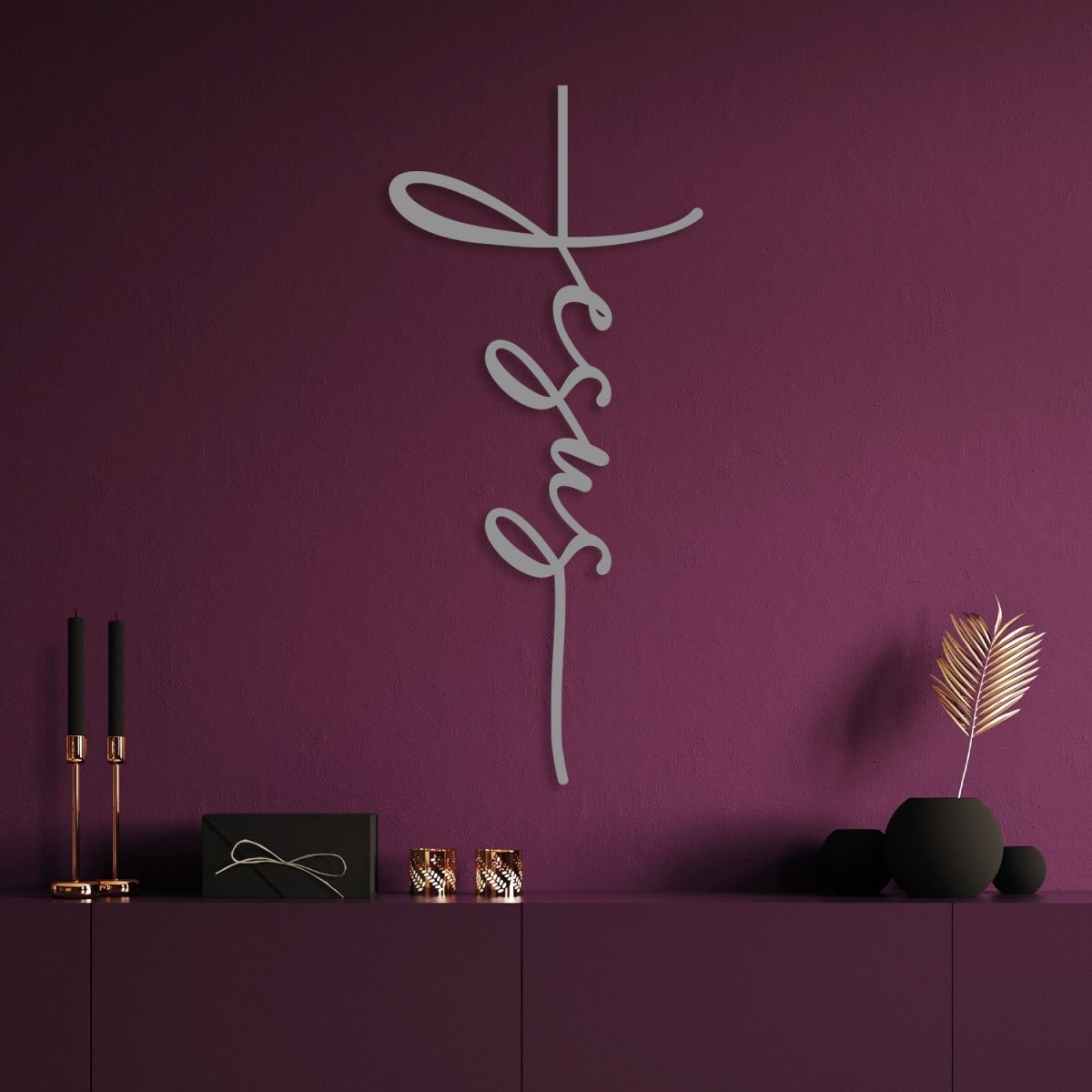 Christ Cross Metal Wall Art - BrossHome Metal Wall Art