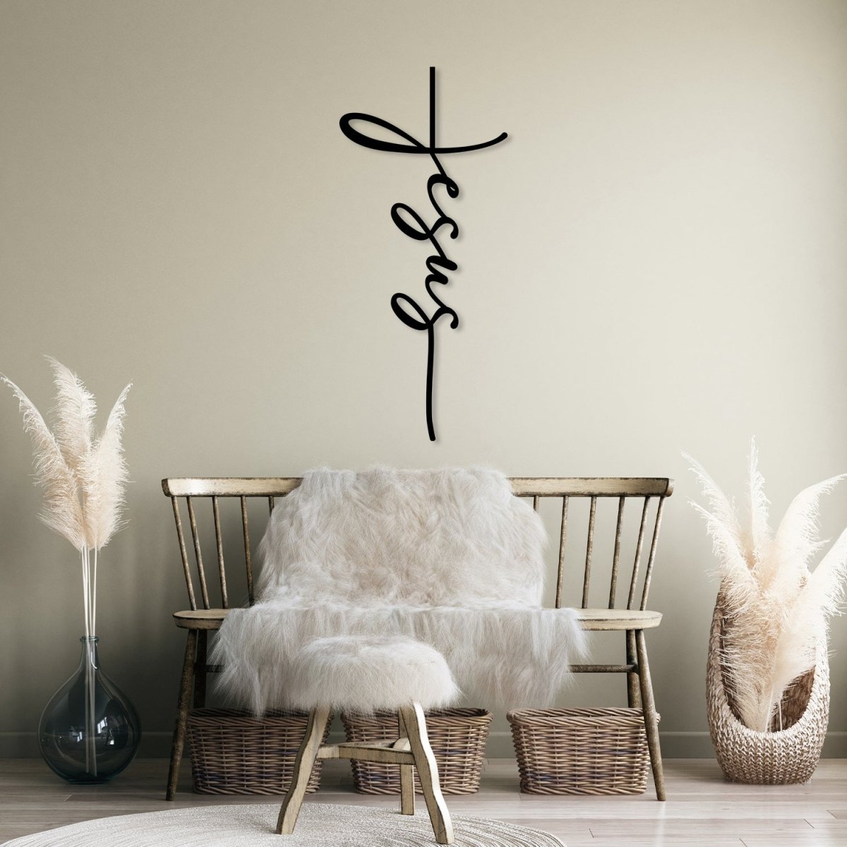 Christ Cross Metal Wall Art - BrossHome Metal Wall Art