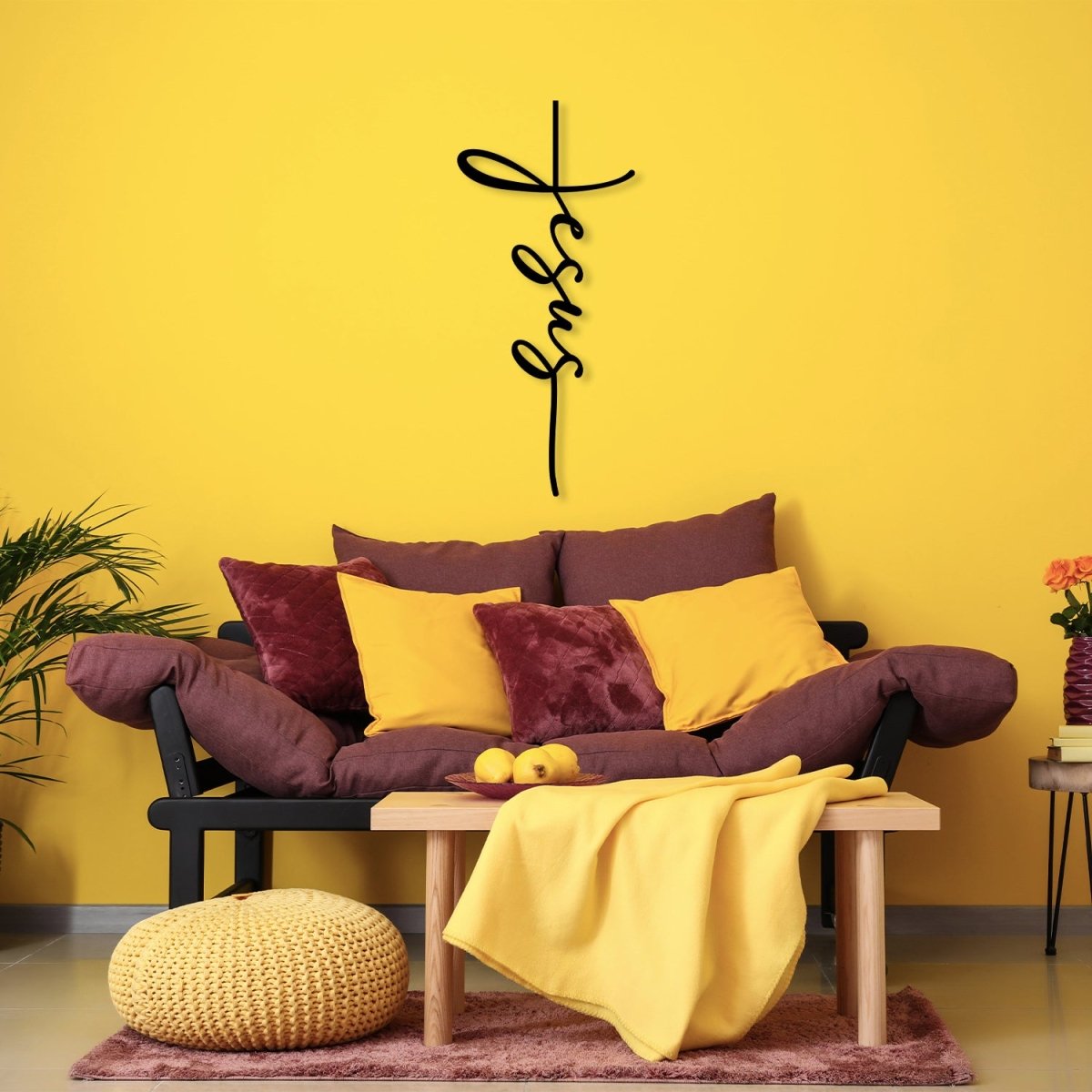 Christ Cross Metal Wall Art - BrossHome Metal Wall Art