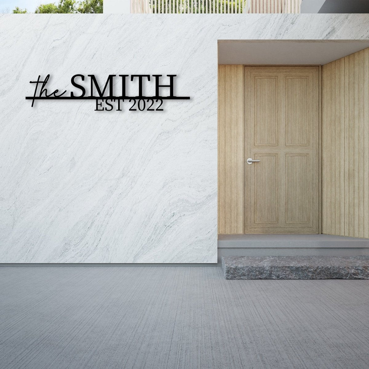 Custom Address Metal Garden Sign - BrossHome Metal Wall Art