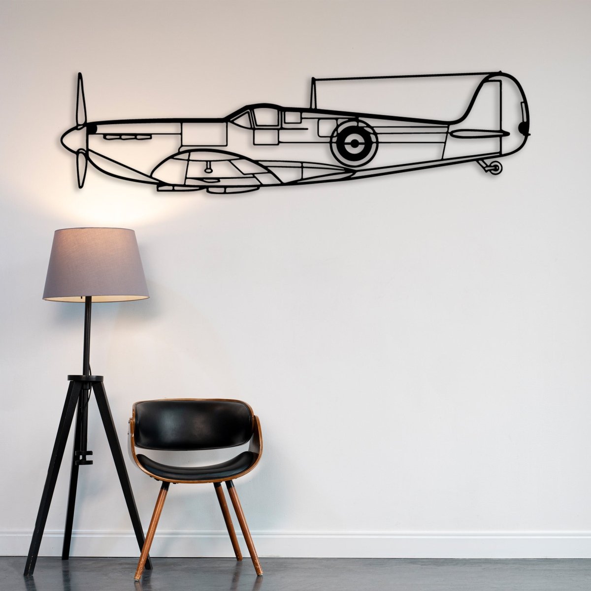 Custom Aircraft Wireframe Metal Decor - BrossHome Metal Wall Art