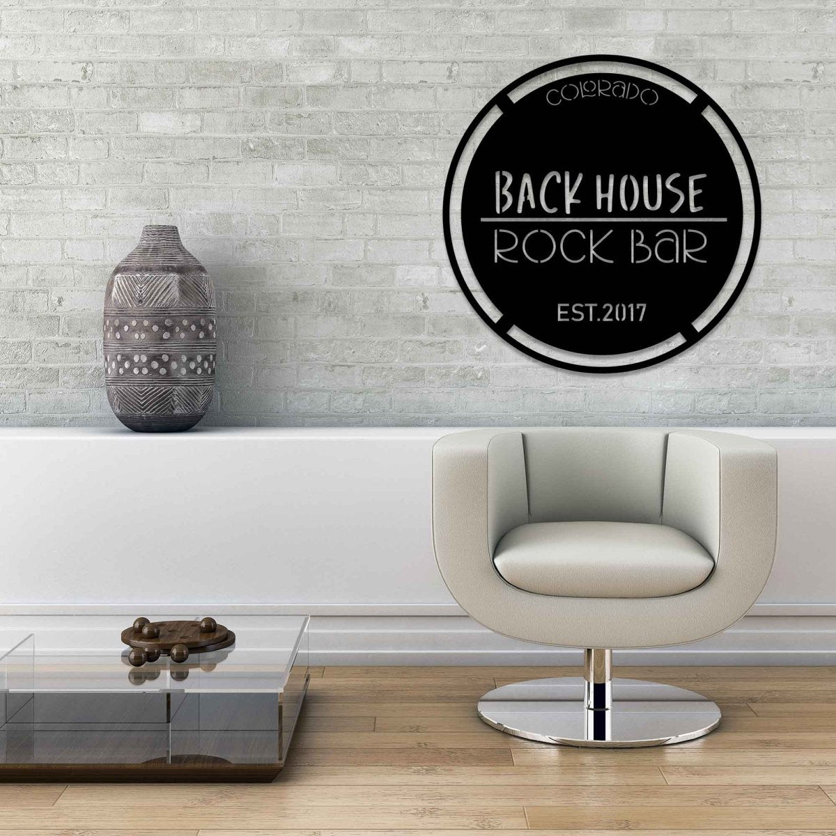 Custom Bar Name Metal Sign Wall Art Decor - BrossHome Metal Wall Art