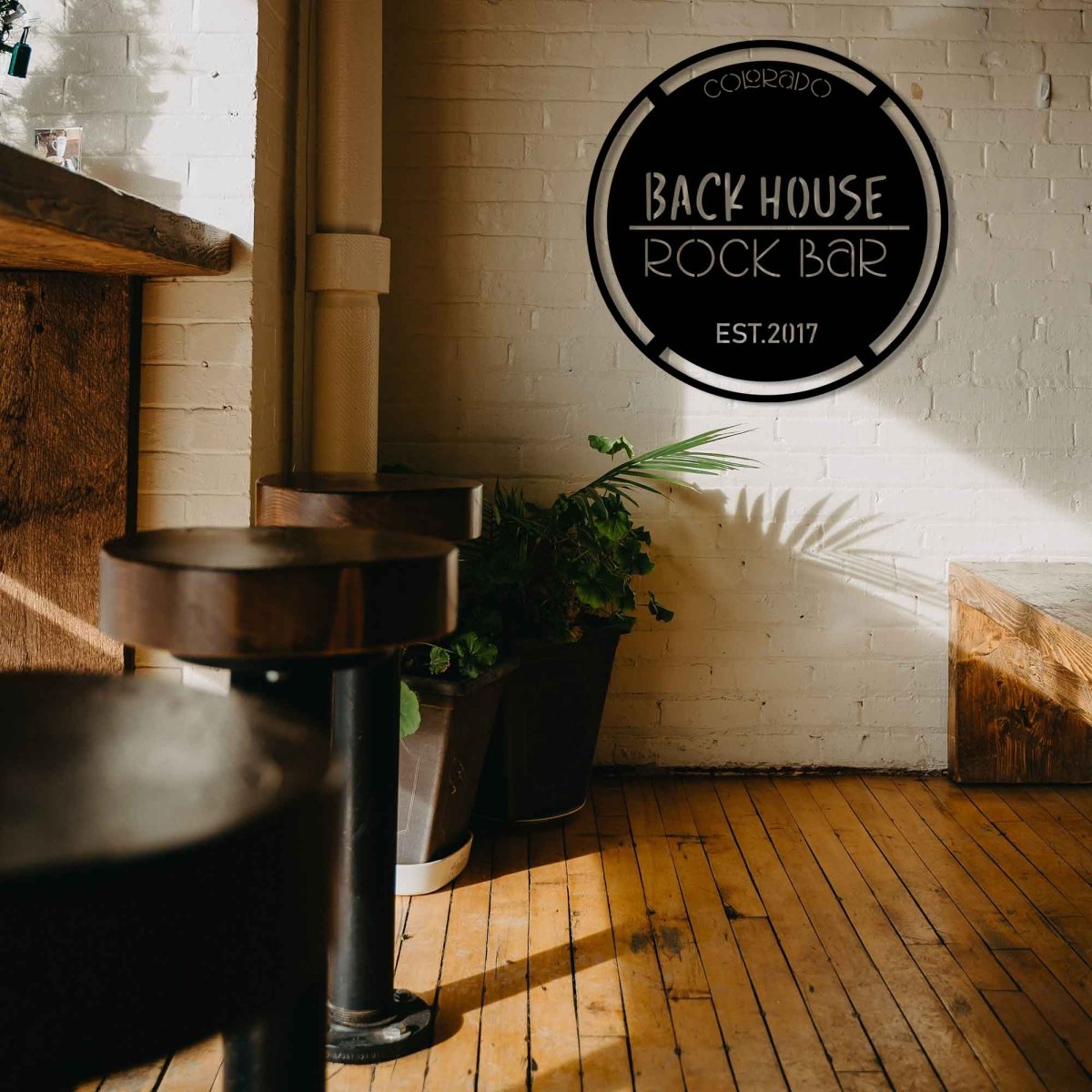 Custom Bar Name Metal Sign Wall Art Decor - BrossHome Metal Wall Art