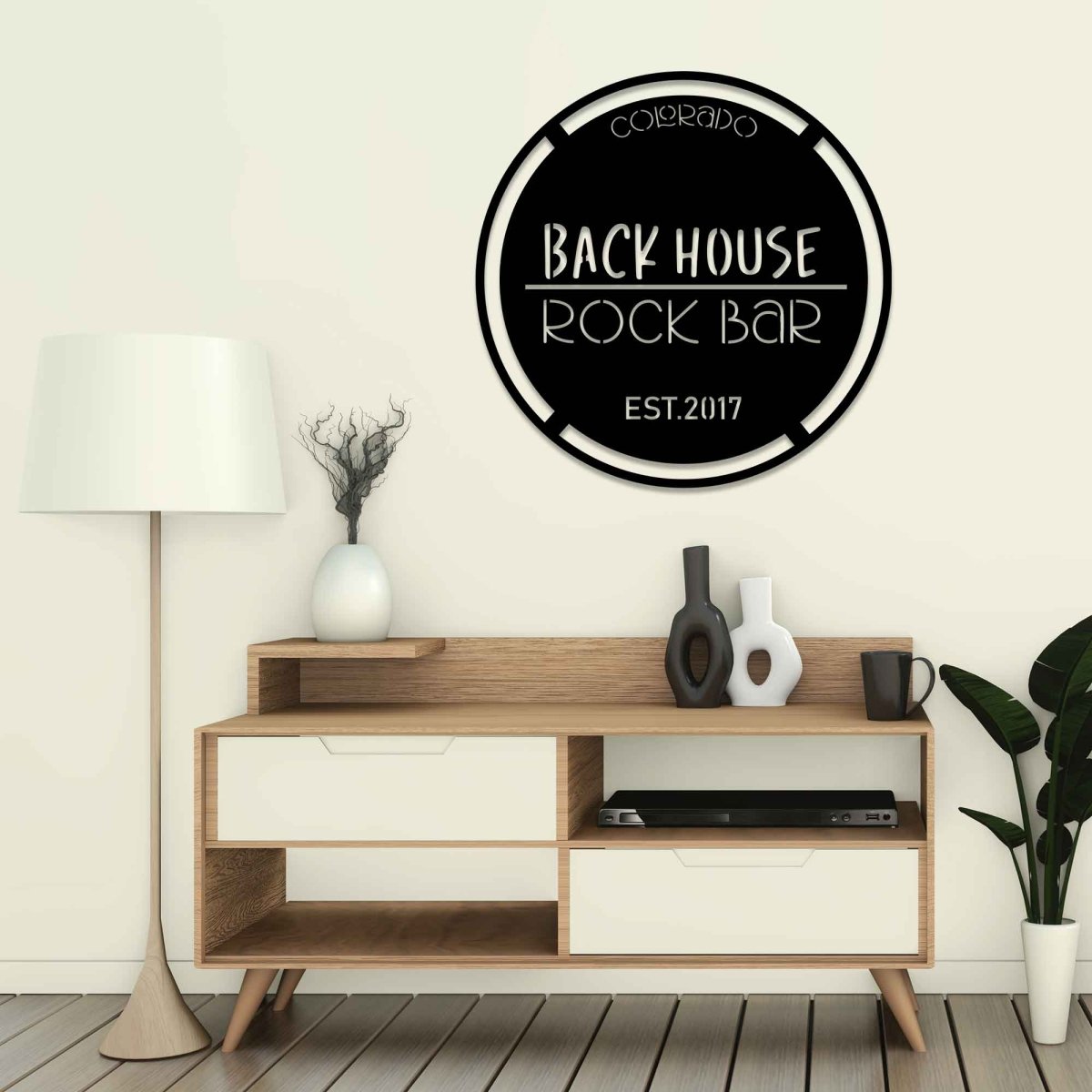 Custom Bar Name Metal Sign Wall Art Decor - BrossHome Metal Wall Art