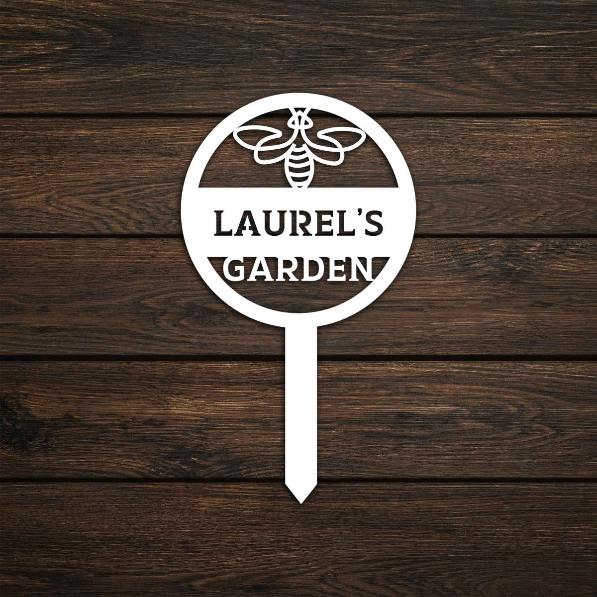 Custom Bee Stake Metal Garden Sign - BrossHome Metal Wall Art