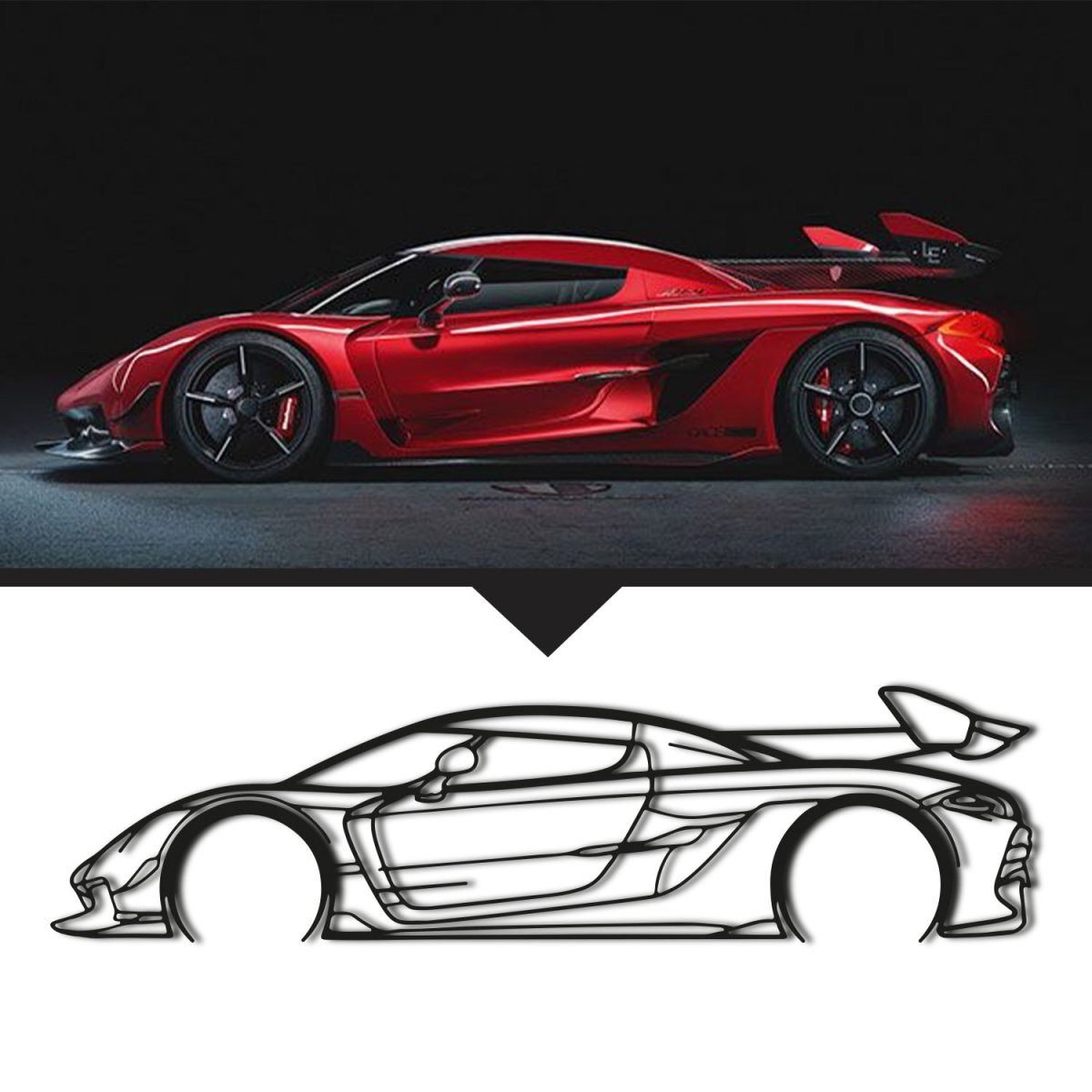 Custom Car Metal Wall Art - BrossHome Metal Wall Art