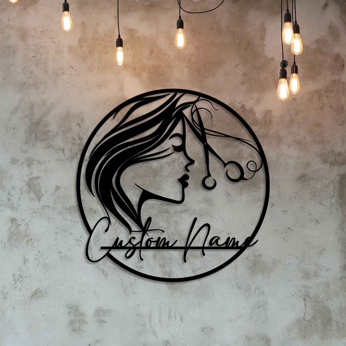 Custom Hairdresser Metal Wall Art - BrossHome Metal Wall Art