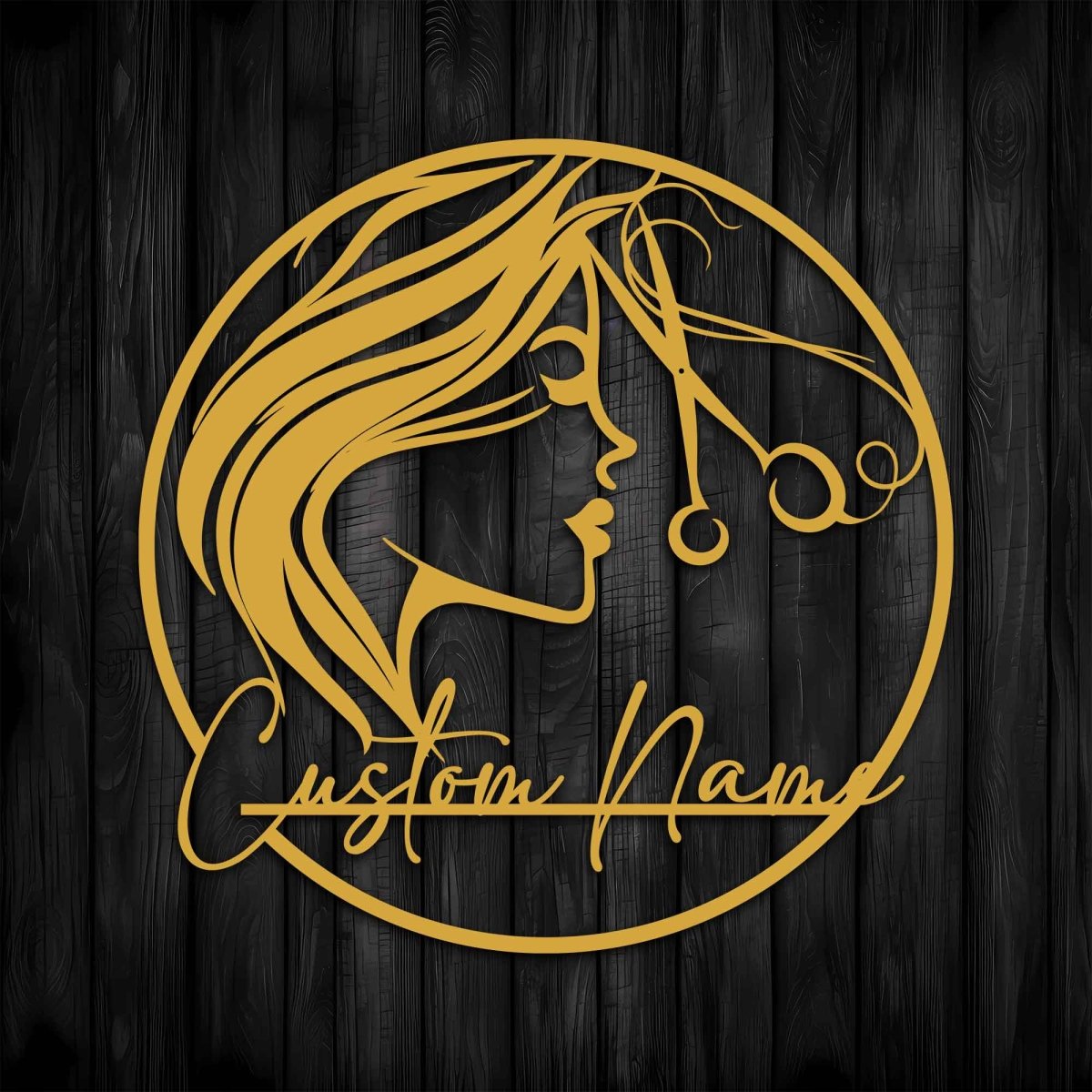 Custom Hairdresser Metal Wall Art - BrossHome Metal Wall Art