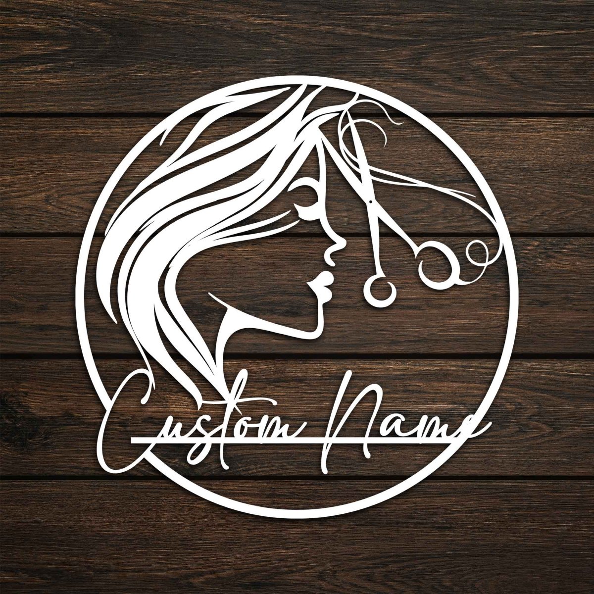 Custom Hairdresser Metal Wall Art - BrossHome Metal Wall Art