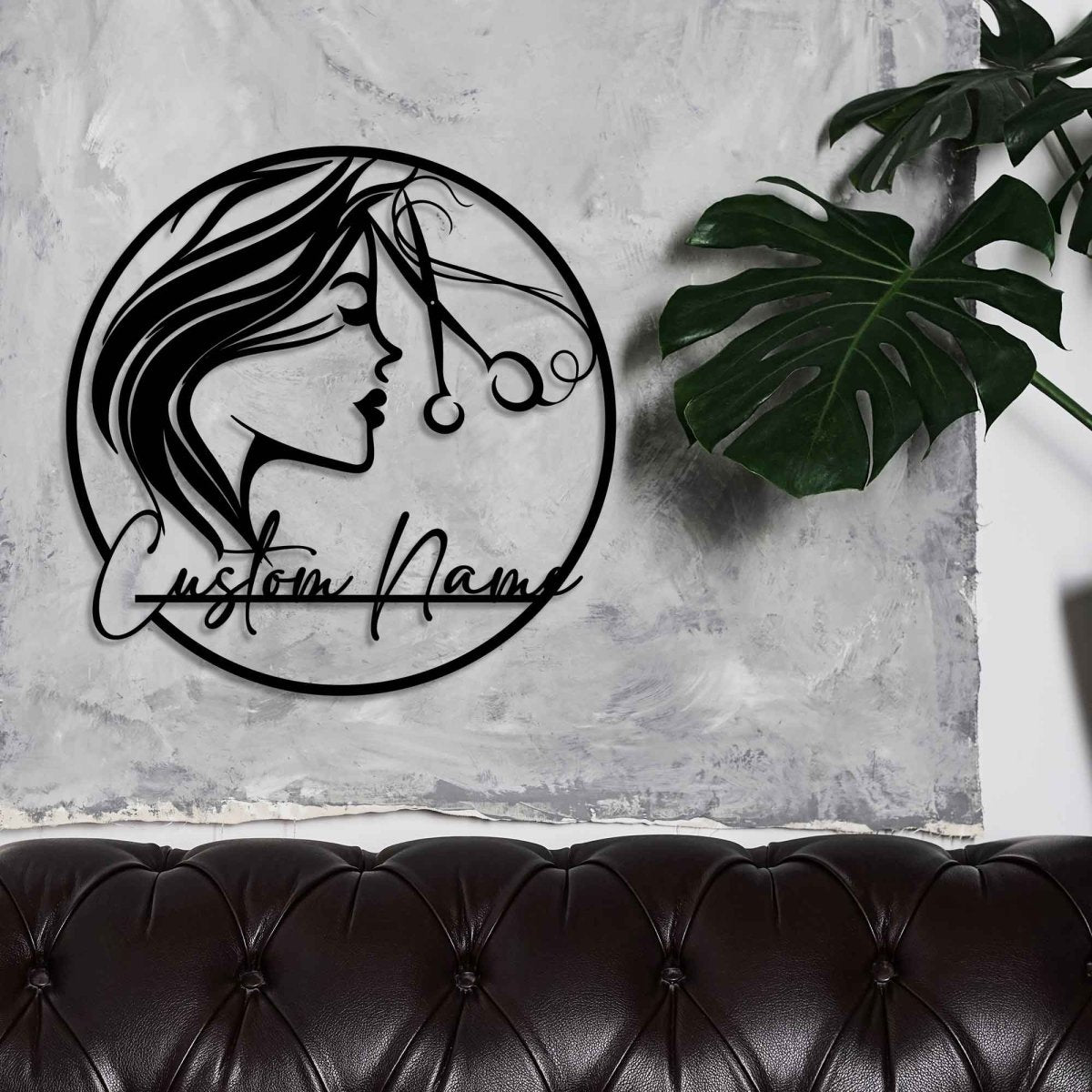 Custom Hairdresser Metal Wall Art - BrossHome Metal Wall Art