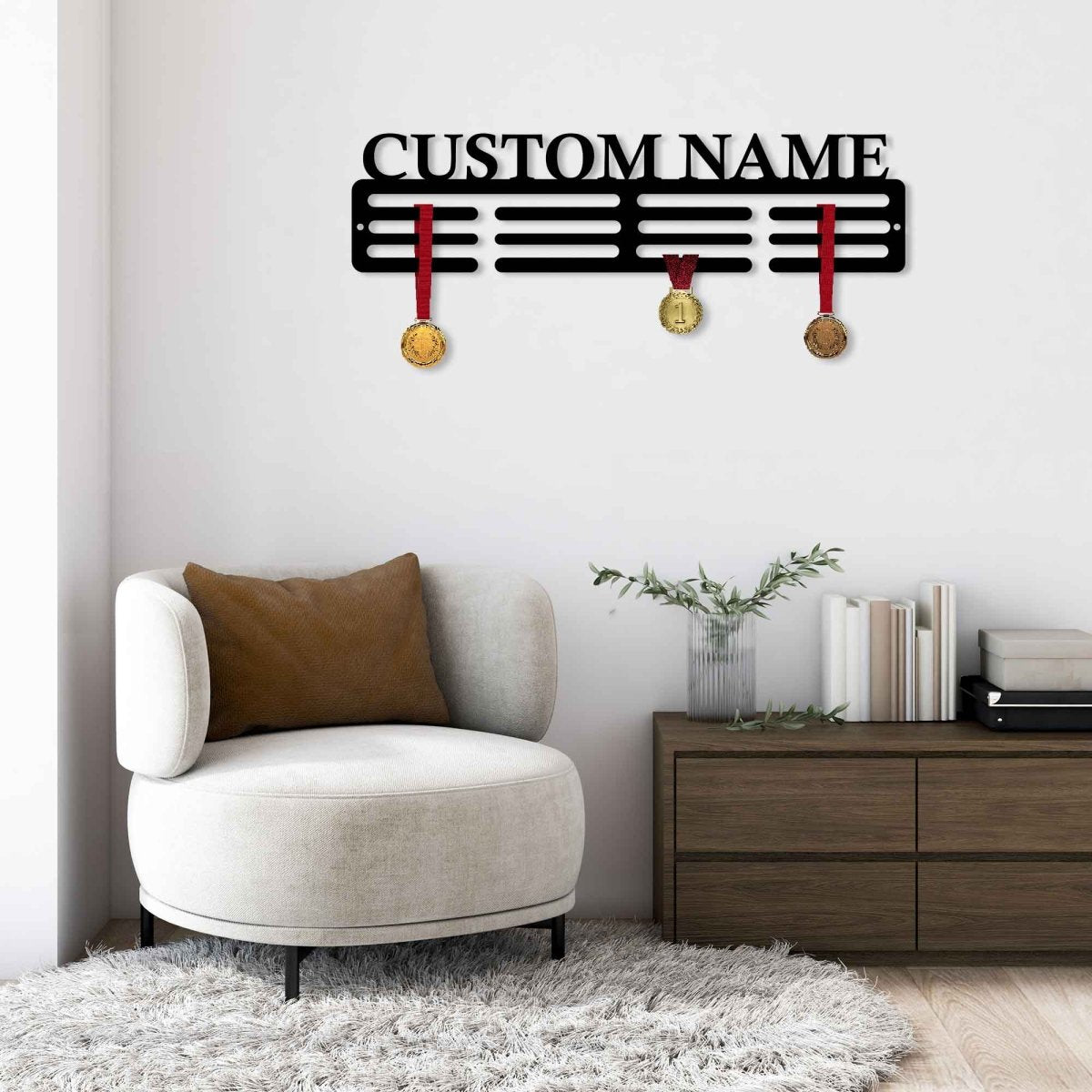 Custom Medal Hanger Metal Wall Art Decor - BrossHome Metal Wall Art