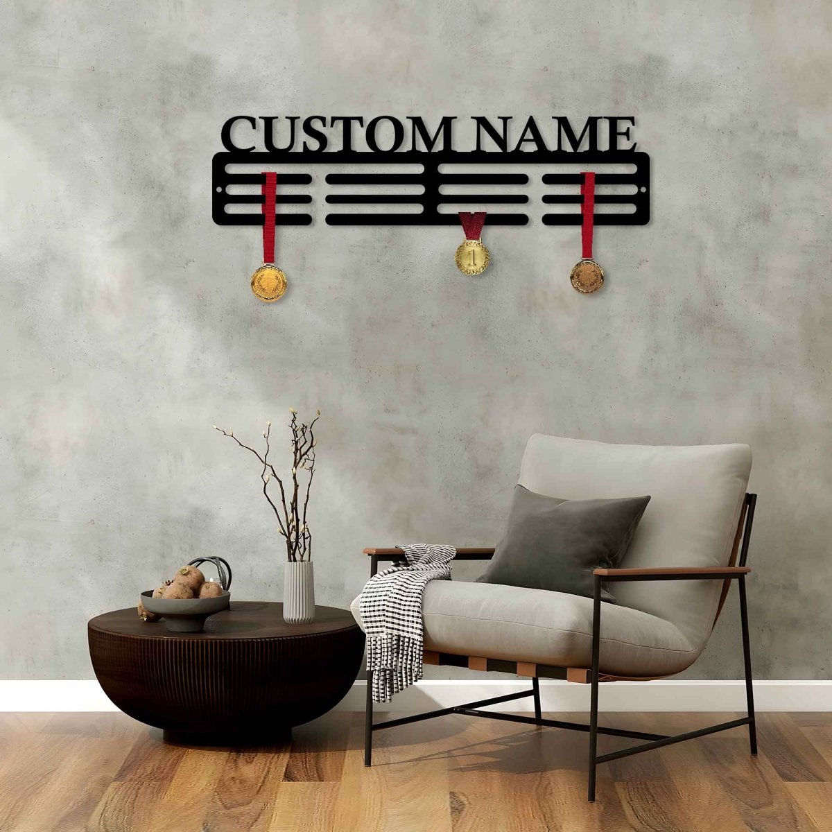Custom Medal Hanger Metal Wall Art Decor - BrossHome Metal Wall Art